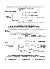 Tóm tắt cách giải đề thi chọn học sinh giỏi quốc gia môn Hóa học 1999-2000
